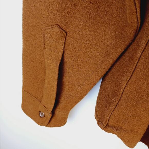 J.Crew Men's SZ XL Heavyweight Chamois Workshirt Brown F8086 Thick NWT - Picture 4 of 7